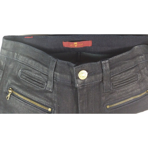 7 For All Mankind Jeggings | Size 24 | Black Zip Pocket Ankle NWT - Picture 5 of 7